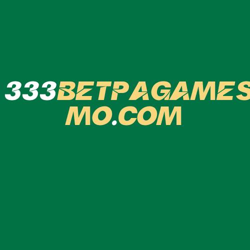 Logo da 333BETPAGAMESMO